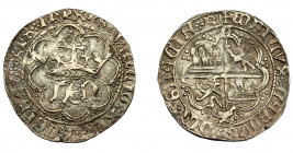 REINOS DE CASTILLA Y LEÓN. ENRIQUE IV. Real. Cuenca. C y cuenco. AR 3,17 g. 25,7 mm. III- 710.3. BMM-904.3. MBC-.