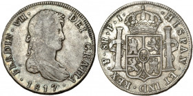FERNANDO VII. 8 reales. 1817. Potosí. PJ. VI-1138. MBC-.