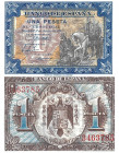 BILLETES ESPAÑOLES. BANCO DE ESPAÑA. 1 Peseta. 6-1940. Sin serie. ED-42. S.C.