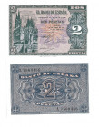 BILLETES ESPAÑOLES. BANCO DE ESPAÑA. 2 Pesetas. 4-1938. Serie A. ED-D30. S.C.