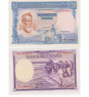 BILLETES ESPAÑOLES. BANCO DE ESPAÑA. 25 Pesetas. 8-1936. Serie A. ED-C18a. S.C.