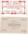 BILLETES LOCALES. 1 peseta del Consejo Municipal de Cúllar-Baza. 11-1937. MG-570 D. MBC+.