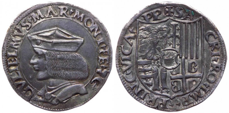 Casale. Guglielmo II Paleologo (1494-1518), Testone, CNI 29/32. Ravegnani Morosi...
