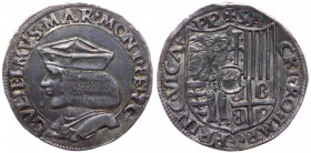 Casale. Guglielmo II Paleologo (1494-1518), Testone, CNI 29/32. Ravegnani Morosini 8. MIR 185, Ag-gr. 9.45
mBB

 Shipping only in Italy