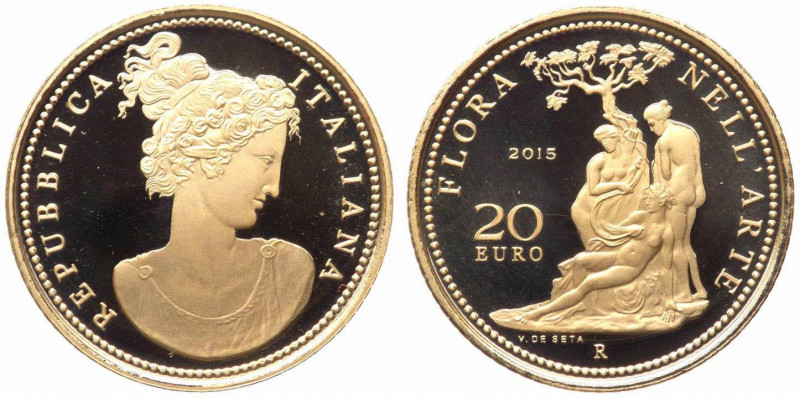 Repubblica Italiana - Monetazione in Euro (dal 2002) 20 Euro 2015 "Flora nell'Ar...