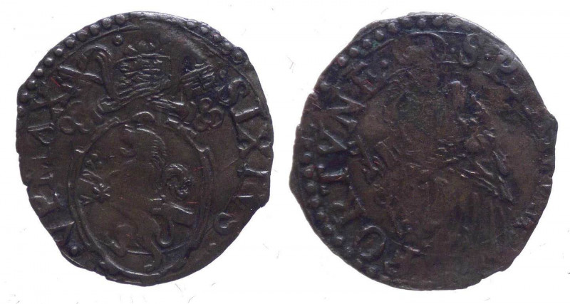 Fano, Sisto V, Peretti (1585-1590), quattrino; CNI 67; Munt. 117, Ae, raro ®-gr....