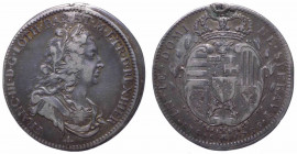 Firenze - Granducato di Toscana - Francesco Stefano di Lorena (1737-1765) 1/2 Francescone1739 con crocetta sotto il busto del dritto - MIR 355/2 - R2 ...