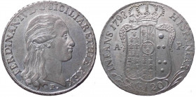 Regno di Napoli - Ferdinando IV (1759-1816) Piastra da 120 Grana del IX° tipo 1798 - Gig. 62 - gr. 27,48 - Ag
FDC

 Shipping only in Italy