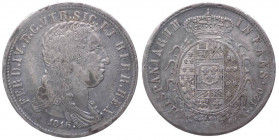 Regno di Napoli - Ferdinando IV di Borbone (1759-1816) Piastra da 120 Grana 1816 - NC - Ag - gr. 27,43 - Gig. 75
BB+

 Shipping only in Italy