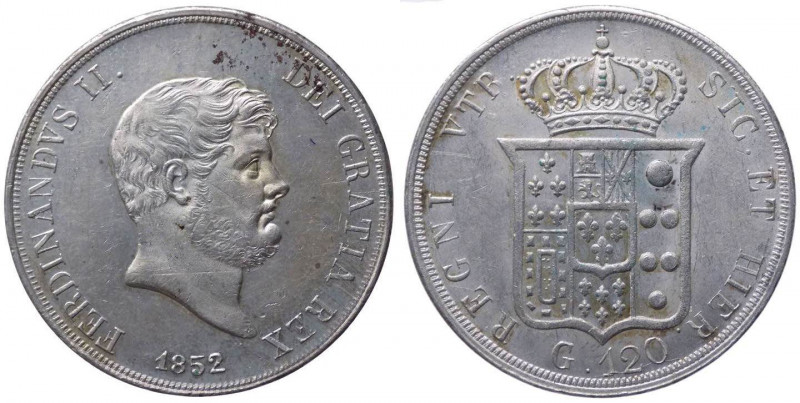 Regno delle due Sicilie - Ferdinando II di Borbone (1830-1859) Piastra da 120 Gr...