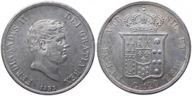 Regno delle due Sicilie - Ferdinando II di Borbone (1830-1859) Piastra da 120 Grana del VI° tipo 1853 - Gig. 84 - gr. 27,55 - Ag
qFDC/FDC

 Shippin...
