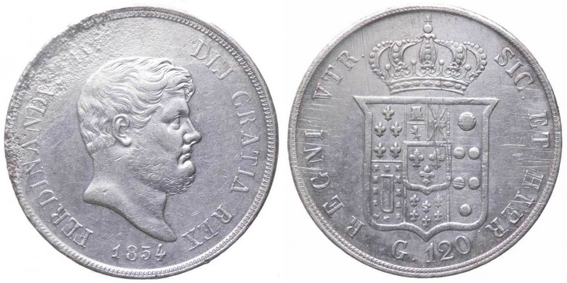 Regno delle due Sicilie - Ferdinando II di Borbone (1830-1859) Piastra da 120 Gr...