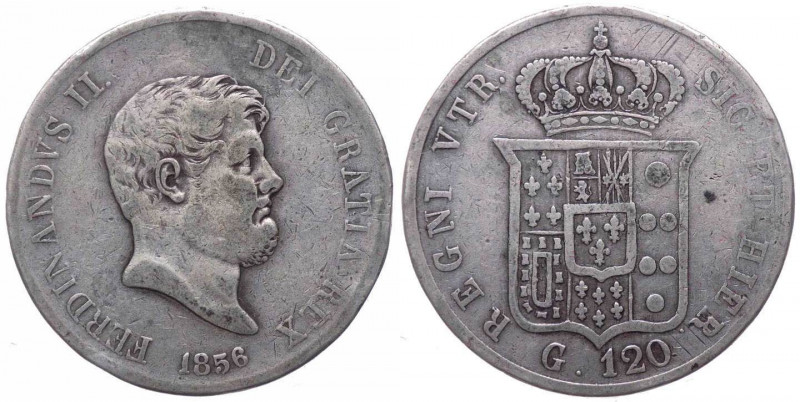 Regno delle due Sicilie - "Ferdinando II di Borbone (1830-1859) Piastra da 120 g...