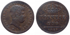 Regno delle Due Sicilie - Ferdinando II di Borbone (1830-1859) 1 Tornese 1840 del I° Tipo - Cu - gr. 3,30 - Gig. 285
n.a.

 Shipping only in Italy