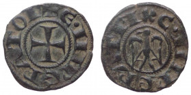 Regno di Sicilia, Enrico VI (1194-1197) con Costanza d'Altavilla, denaro, zecca di Messina, Spahr 27/29; Mi
qSPL

 Shipping only in Italy