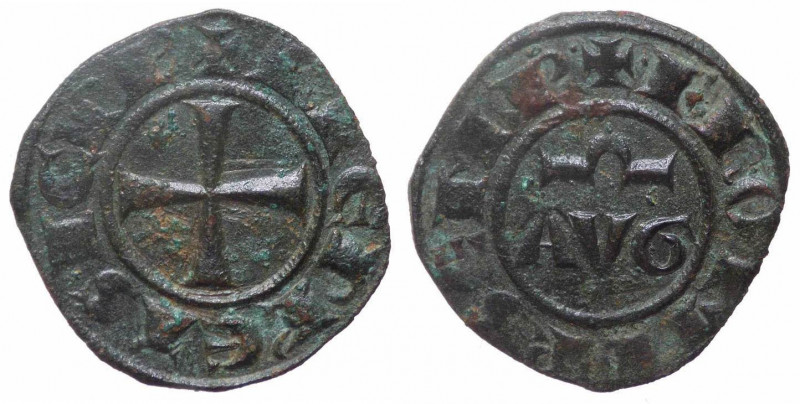 Regno di Sicilia, Federico II di Svevia (1197-1250), denaro, zecca di Messina, M...