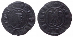 Regno di Sicilia, Federico II di Svevia (1197-1250), denaro, zecca di Messina, Spahr 126; Mi
mBB

 Shipping only in Italy