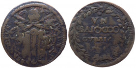 Stato Pontificio - Gubbio - Benedetto XIV (Prospero Lorenzo Lambertini) 1740-1758 1 Baiocco anno illegibile - Cu - gr. 8,18
BB+

 Shipping only in ...