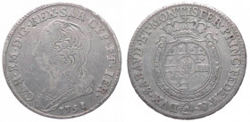 Savoia - Carlo Emanuele III (1730-1773) Secondo periodo (1755-1773) Quarto di Scudo nuovo 1758 - MIR 948d - Rara - Ag - gr. 8,57
BB+

 Shipping onl...