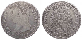 Savoia - Carlo Emanuele III (1730-1773) Secondo periodo (1755-1773) Quarto di Scudo nuovo 1765 - MIR 948K - NC - Ag - gr. 8,46
BB

 Shipping only i...