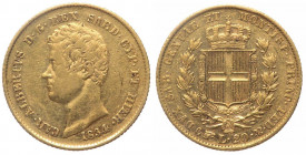 Carlo Alberto (1831-1849) 20 Lire 1834 - Zecca di Torino - Au
BB

 Shipping only in Italy