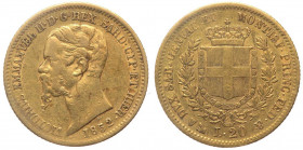 Vittorio Emanuele II (1849-1861) 20 Lire 1852 - Zecca di Genova - Au
BB+

 Shipping only in Italy