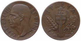 Vittorio Emanuele III (1900-1943) 10 Centesimi "Impero" 1926 anno XVII del I° Tipo - Cu - Gig. 250
n.a.

 Shipping only in Italy