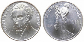 Repubblica italiana - Monetazione in Lire (1946-2001) 500 Lire 1987 "Giacomo Leopardi" - NC - Gig.432 - Ag
FDC

 Worldwide shipping