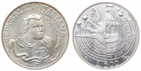 Repubblica italiana - Monetazione in Lire (1946-2001) 500 Lire 1989 "Tommaso Campanella" - NC - Gig.440 - Ag
FDC

 Worldwide shipping