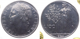 Monetazione in Lire (1946-2001) 100 Lire "Minerva" 1964 - R/ segni - Gig. 101
qFDC/FDC

 Worldwide shipping