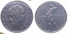 Monetazione in Lire (1946-2001) 50 Lire "Vulcano" 1958 del II° Tipo - RARA - Ac - Gig. 147
BB+

 Worldwide shipping