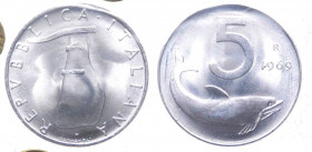 Monetazione In Lire (1946-2001) 5 Lire "Delfino" 1969 - R/ 1 Rovesciato - It - Mont. 15 - Perizia Gaudenzi RARA - FDC
FDC

 Worldwide shipping