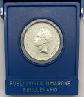 Monetazione in Lire (1946-2001) 500 Lire Commemorativa 1981 - "Bimillenario della morte di Publio Virgilio Marone - Ag - in confezione
FDC

 Worldw...