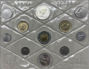 Monetazione in Lire (1946-2001) - serie 1992 - composta da 11 valori - L 500 "P. della Francesca" (Ag) - L 500 (Ag) - L 500 - L 200 "Filatelia Temanti...