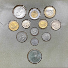 Monetazione in Lire (1946-2001) - serie 1999 - composta da 12 valori - L 1000 "Alfieri" (Ag) - L 1000 - L 500 (Ag) - L 500 "Parlamento Europeo" - L 20...