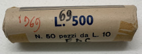 Monetazione in Lire (1946-2001) Rotolino composto da 50 pezzi da Lire 10 del 1969
FDC

 Worldwide shipping