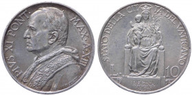 Roma - Pio XI (Achille Ratti) 1929-1938 - 10 Lire 1934 Anno XIII - Gig. 16 - Ag
MB+

 Shipping only in Italy