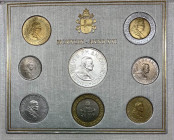Vaticano - Pontificato di Giovanni Paolo II (1978-2005) - Serie composta da 8 Valori del 1999 Anno XXI: 10 Lire; 20 Lire; 50 Lire; 100 Lire; 200 Lire;...