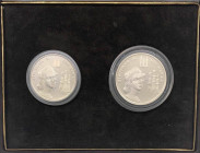 San Marino - Nuova Monetazione (dal 1972) Dittico in Ag del 1983 composto da: 1000 Lire e 500 Lire commemorative del V centenario della nascita di Raf...