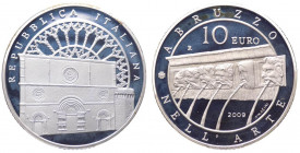 Repubblica Italiana - Monetazione in Euro (dal 2002) 10 euro 2009 "L'Aquila, moneta per ricostruzione" - In confezione completa di scatola e cofanetto...