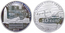 Repubblica Italiana - Monetazione in Euro (dal 2002) 10 euro 2010 "Italia delle Arti Friuli Venezia Giulia - Aquileia" - In confezione completa di sca...