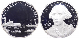Repubblica Italiana - Monetazione in Euro (dal 2002) 10 euro 2012 "300° Anniversario Nascita Francesco Guardi" - In confezione completa di scatola e c...