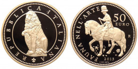 Repubblica Italiana - Monetazione in Euro (dal 2002) 50 Euro 2013 "Fauna nell'Arte - Rinascimento" - NC - In confezione completa di scatola e cofanett...