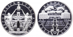 Repubblica Italiana - Monetazione in Euro (dal 2002) 5 euro 2014 "Ville e giardini storici: Villa Lante di Bagnaia" - In confezione completa di scatol...