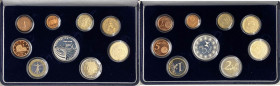 Repubblica Italiana - Monetazione in Euro (dal 2001) - serie 2004 - commemorativa del 50° anniversario dell'inizio delle trasmissioni televisive in It...