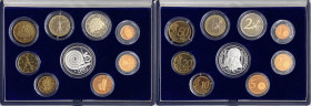 Repubblica Italiana - Monetazione in Euro (dal 2001) - serie 2005 - commemorativa del 85° anniversario della nascita di Federico Fellini - composta da...