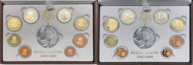 Città del Vaticano - Benedetto XVI (Joseph Aloisius Ratzinger) 2005-2013 - serie 2011 - composta da 8 valori insieme con una medaglia commemorativa de...