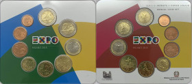 Divisionale composto da 9 valori: 2 Euro "Expo"; 2 Euro; 1 Euro; 50 Centesimi; 20 Centesimi; 10 Centesimi; 5 Centesimi; 2 centesimi; 1 centesimo - eme...