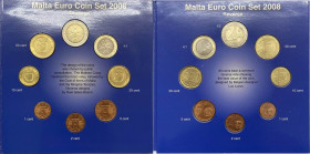 Malta - Repubblica di Malta (dal 1974) serie 2008 - composta da 8 valori - Euro 2 - Euro 1 - Cent 50 - Cent 20 - Cent 10 - Cent 5 - Cent 2 - Cent 1
F...