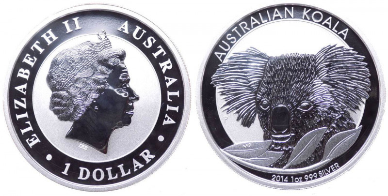 Australia - Regina Elisabetta II (1966-2022) 1 Dollaro (1 Oncia) 2014 - "Koala a...